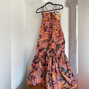 ALC Adelle Patterned Halter Maxi Dress